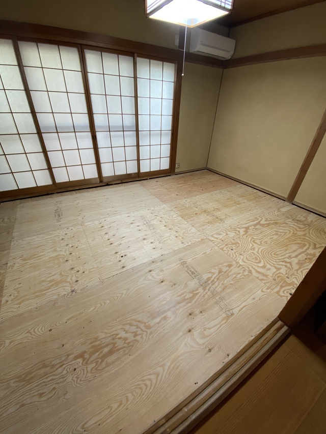 施工後：新畳完成