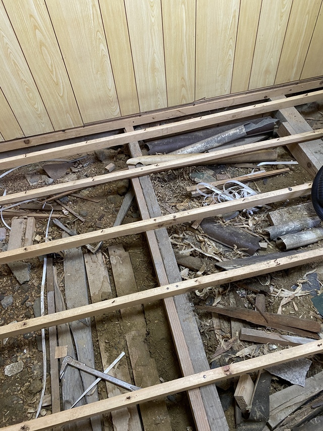 施工中：床下確認