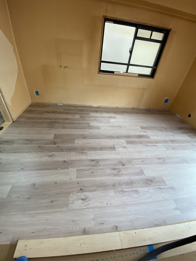 施工後：遮音フローリング完成